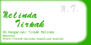 melinda tirpak business card